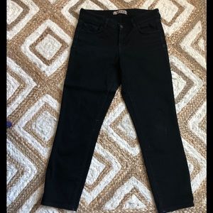 Black Cropped Straight Leg J Brand Jeans Size 29